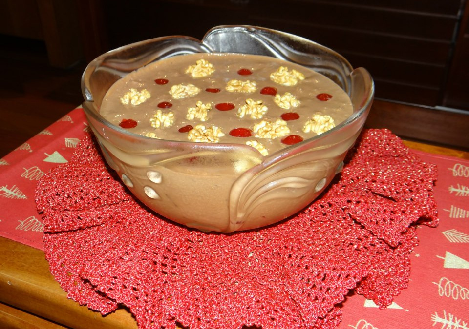 Estrogonofe de chocolate natalino
