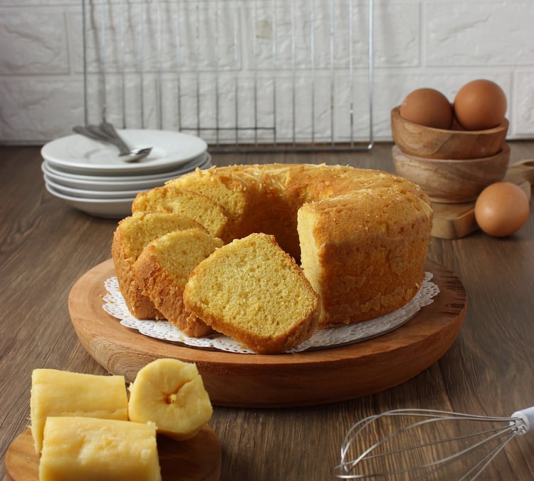 Bolo de mandioca de liquidificador