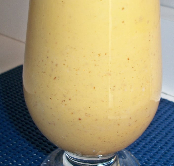 Vitamina nutritiva de soja com linhaça