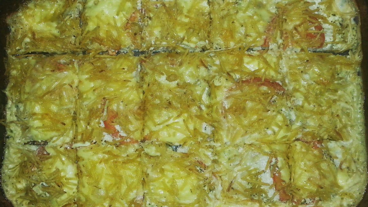 Peixe ao forno com queijo