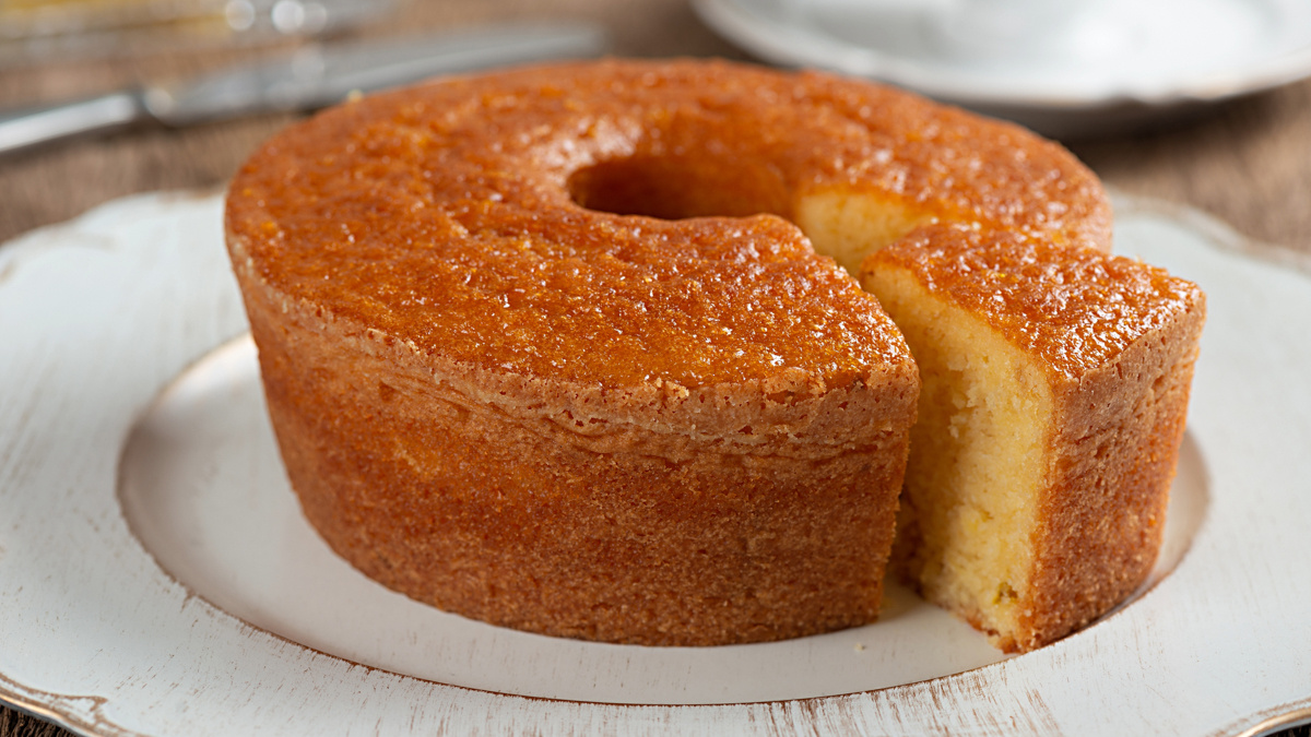 Bolo de milho de lata no liquidificador