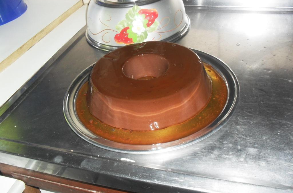 Pudim de chocolate, fácil de fazer