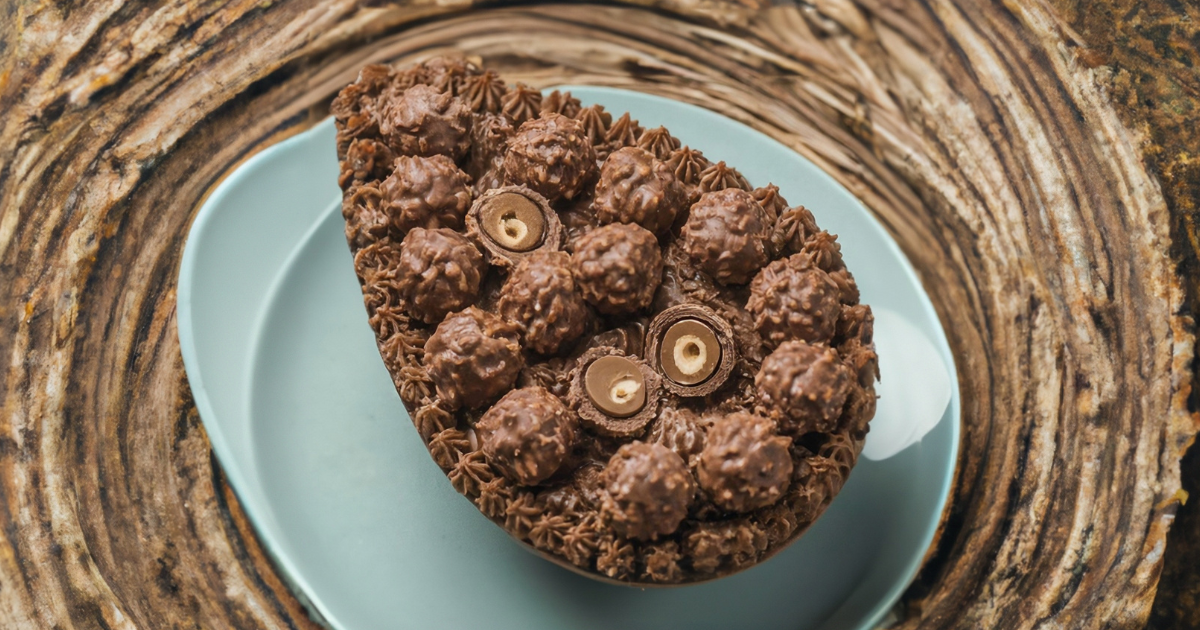 Ovo de Páscoa Tipo Ferrero Rocher