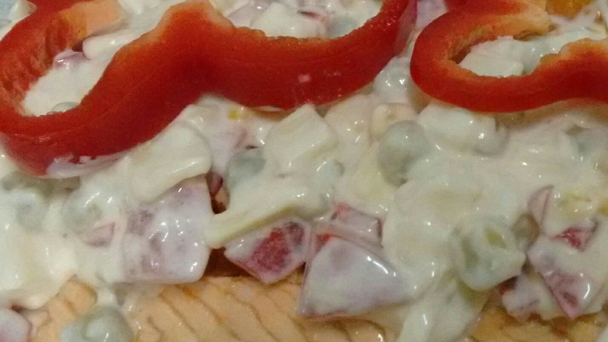 Salmão recheado