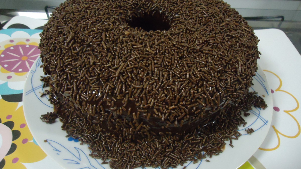 Bolo de chocolate da Lelê
