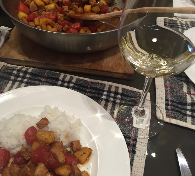 Carne de porco agridoce