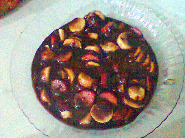 Brigadeiro de panela com frutas