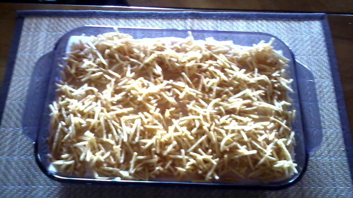 Batata ao forno com molho branco da Geizy