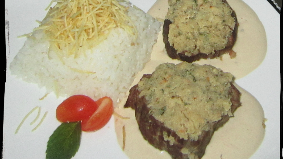 Filé mignon com crosta de ervas