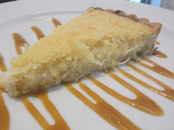 Torta de coco caribenha
