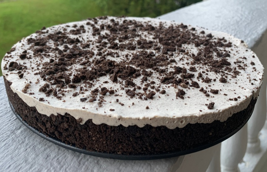 Torta mousse de limão com negresco