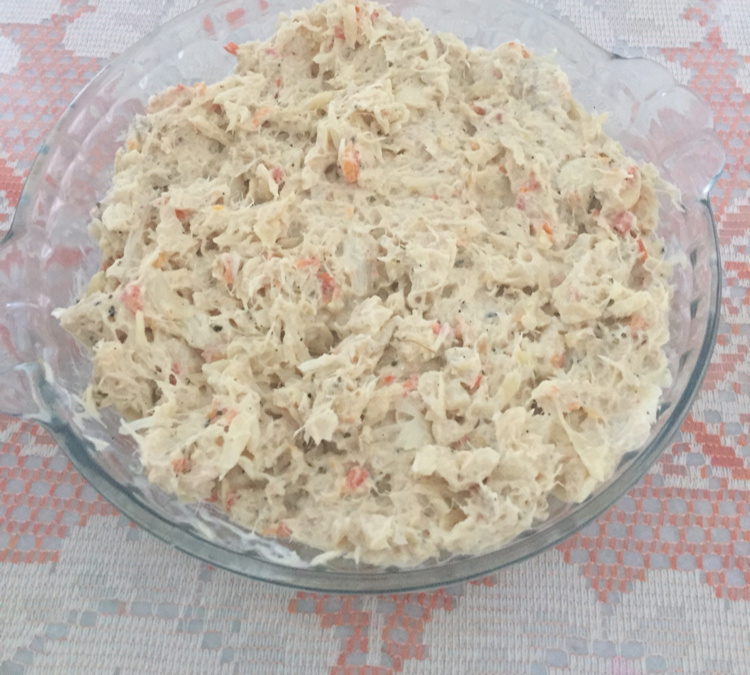 Estrogonofe de bacalhau