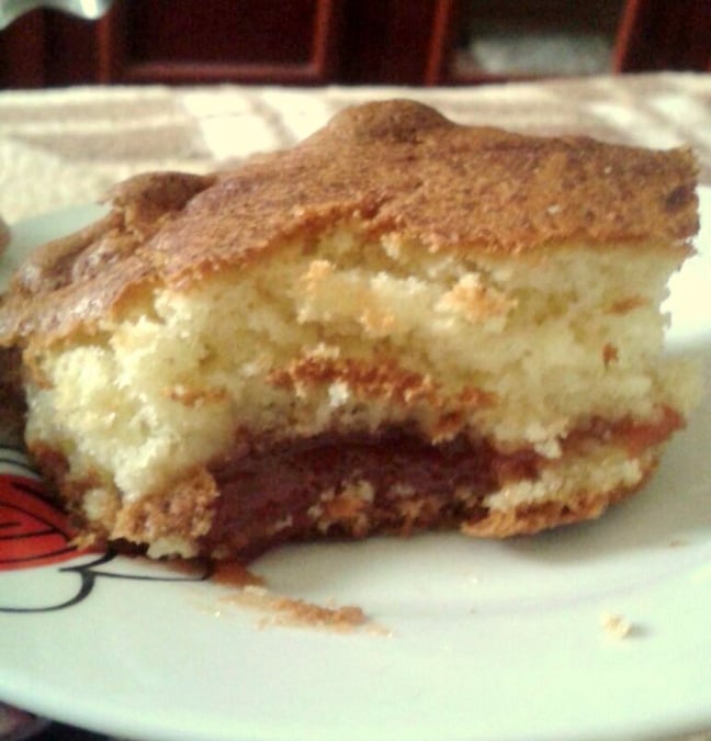 Cuca de banana e goiabada