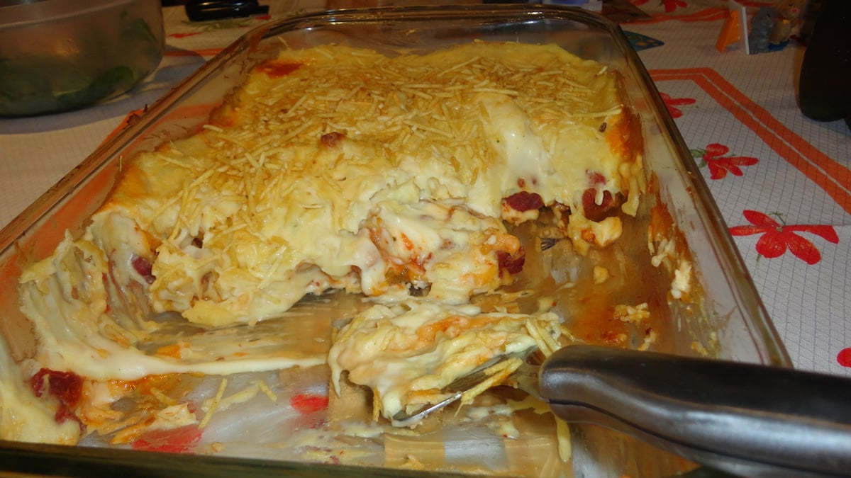 Escondidinho de carne seca