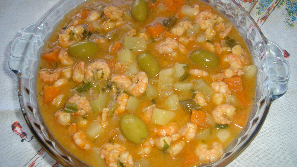Ensopado de camarão