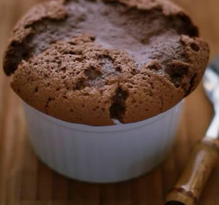 Suflê de chocolate