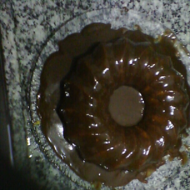 Bolo de cenoura com cobertura de Nutella