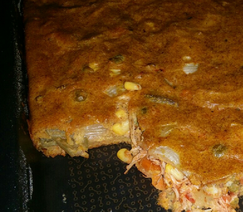 Torta de legumes e frango