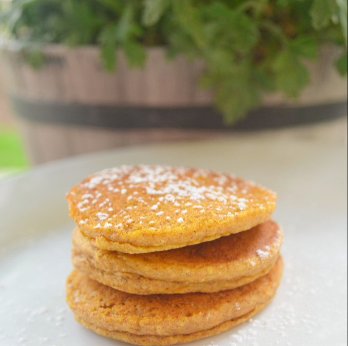 Panqueca americana de batata doce