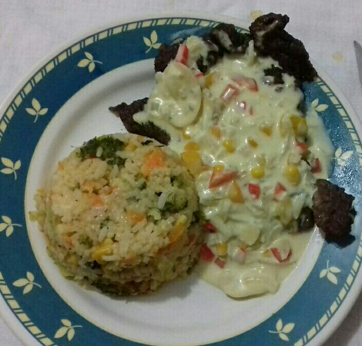 Filé mignon ao molho de gorgonzola