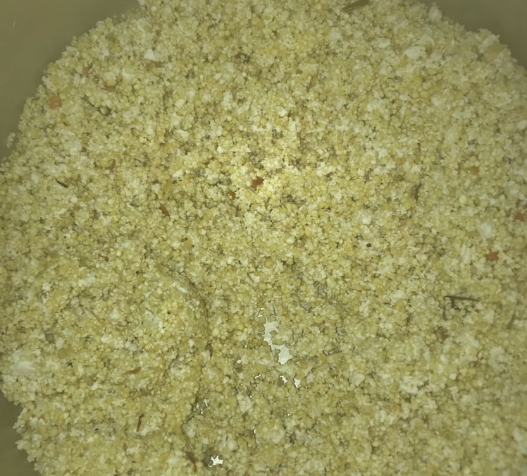 Farofa vegana de tofu