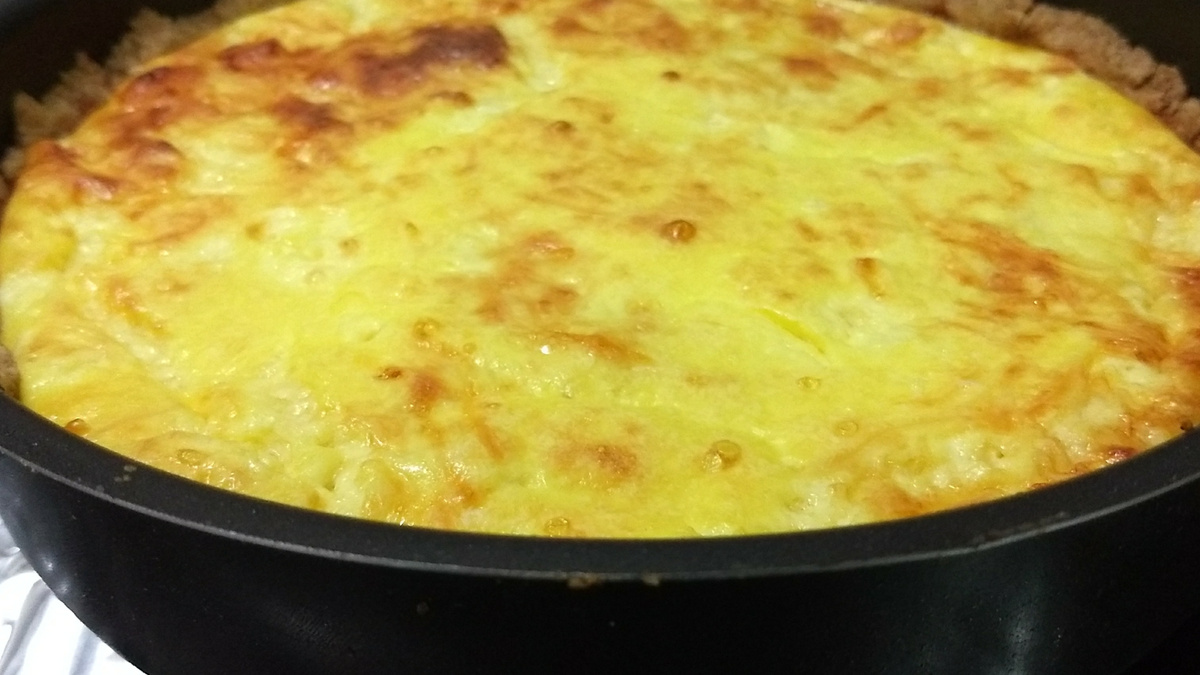 Quiche integral 4 queijos