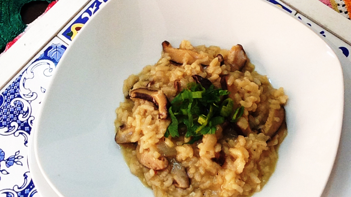 Risoto de shitake