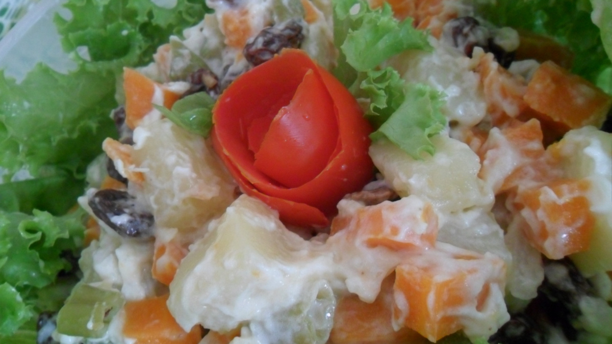 Salada de maionese de Natal