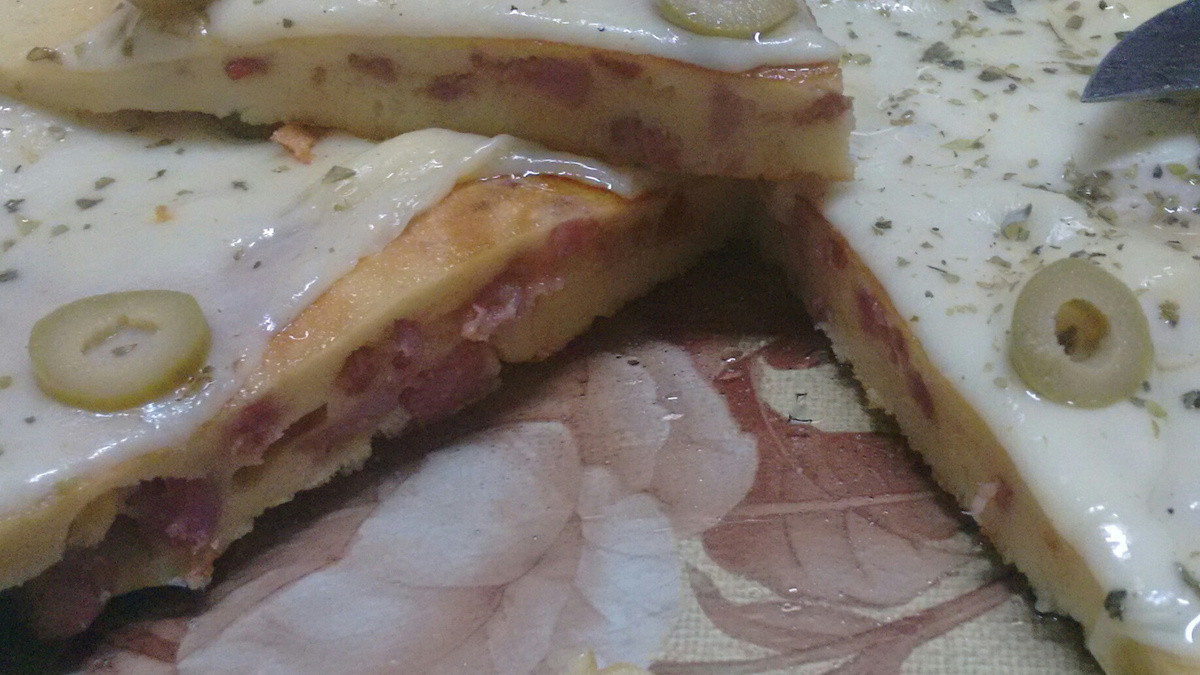 Omelete com Linguiça