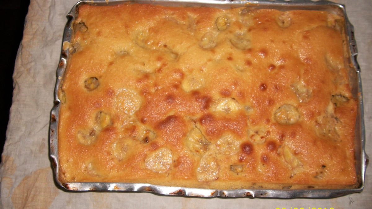 Torta de banana fácil