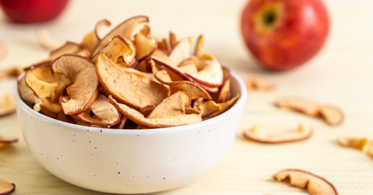 Chips de maçã na Air Fryer
