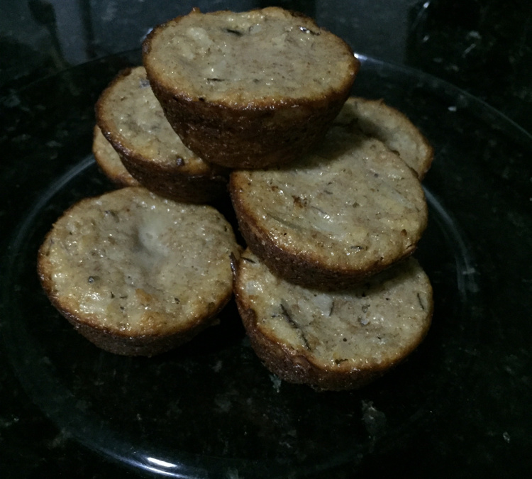 Muffin de coco sem gordura