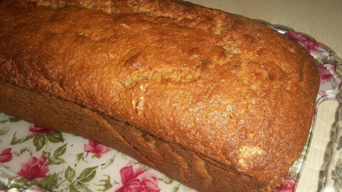 Bolo de banana integral da Carol