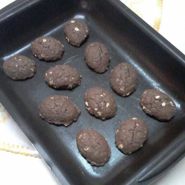 Biscoitos de aveia e chocolate
