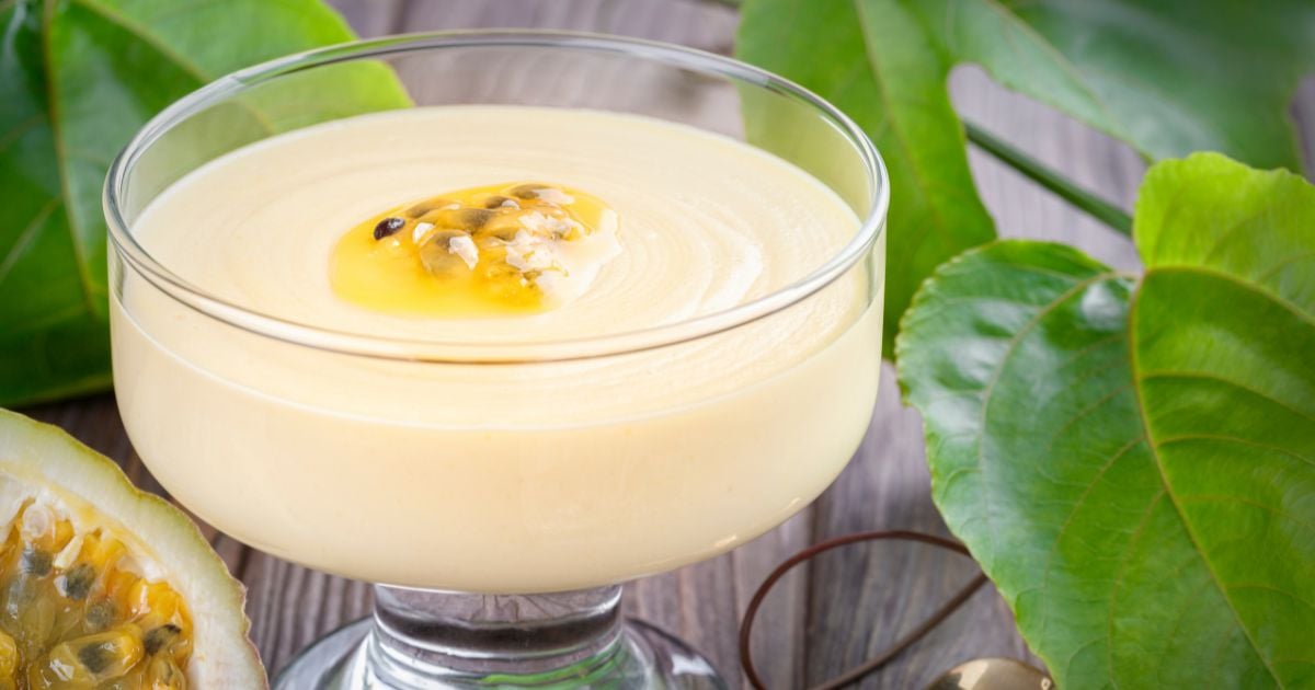 Mousse simples de maracujá