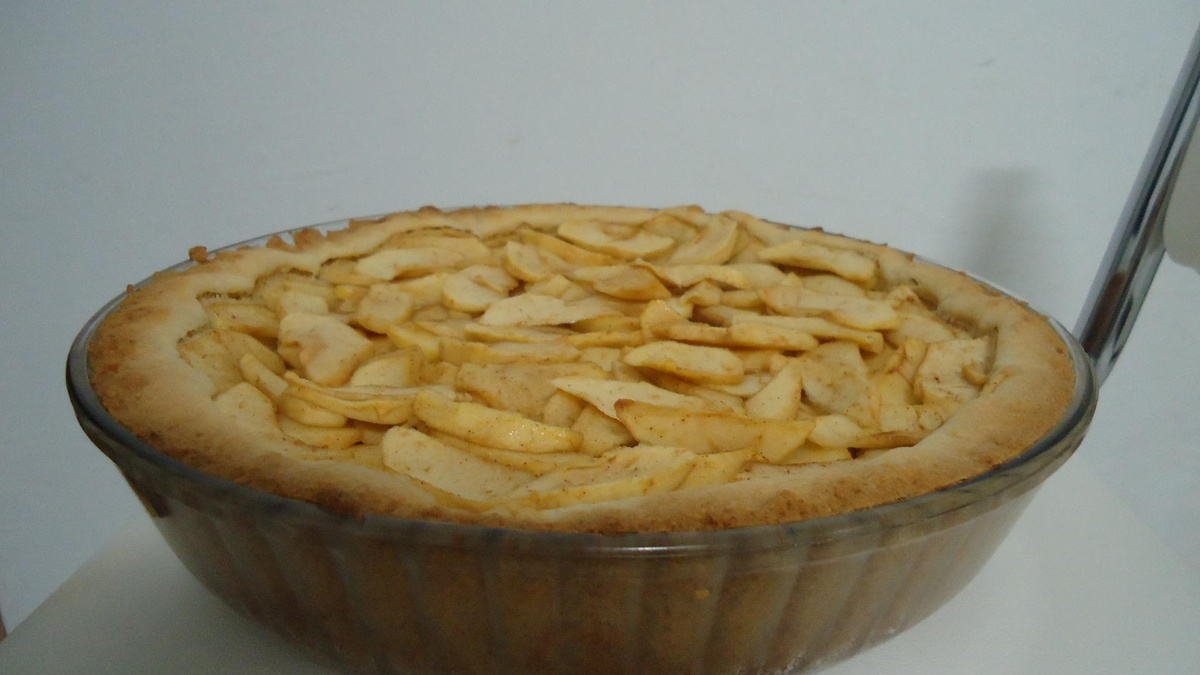 Torta de maçã holandesa