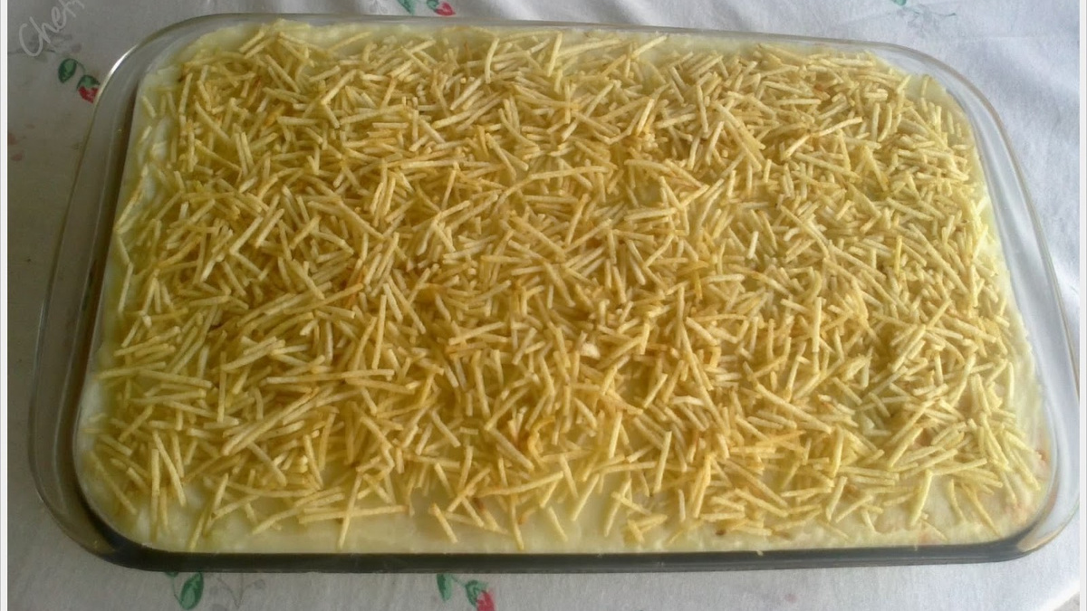 Escondidinho de batata com lentilha