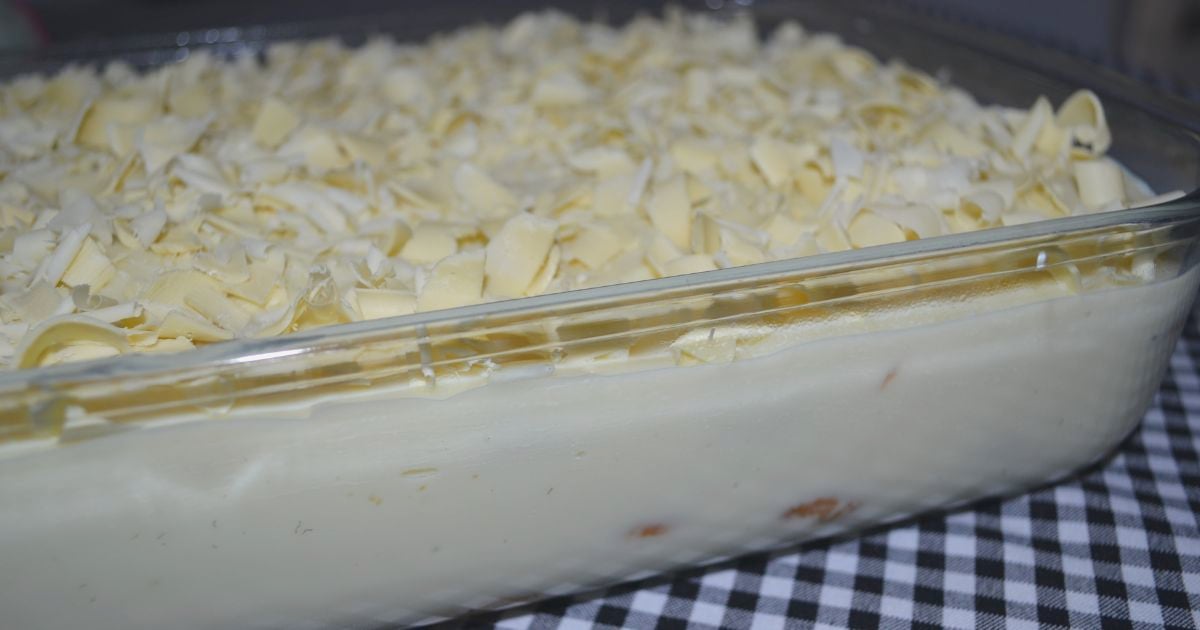 Pavê de chocolate branco