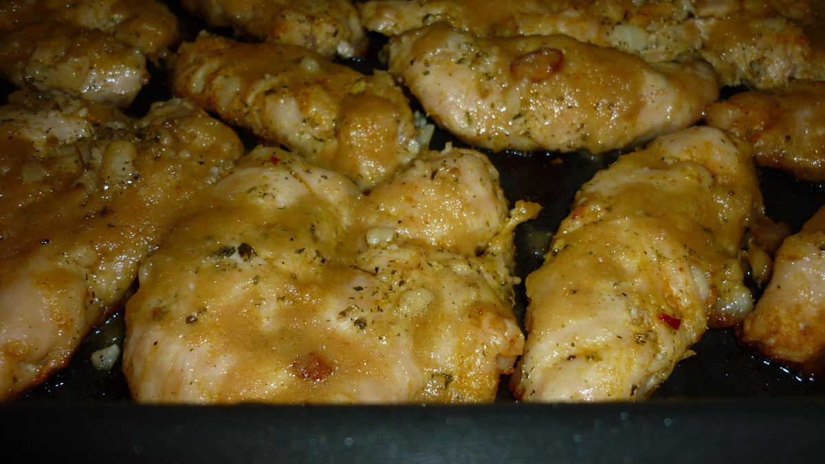 Frango assado à moda do campo