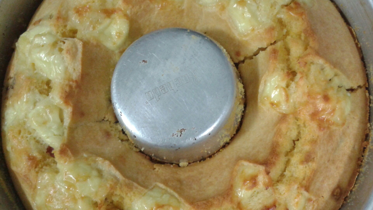 Bolo de fubá salgado