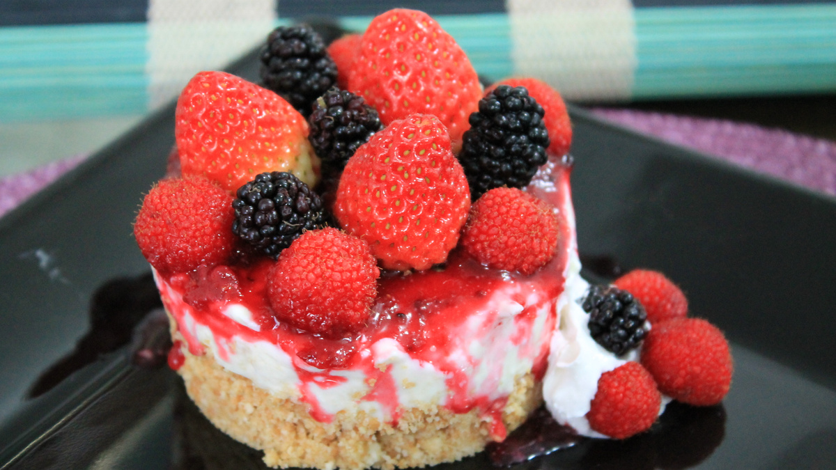 Cheesecake de frutas vermelhas