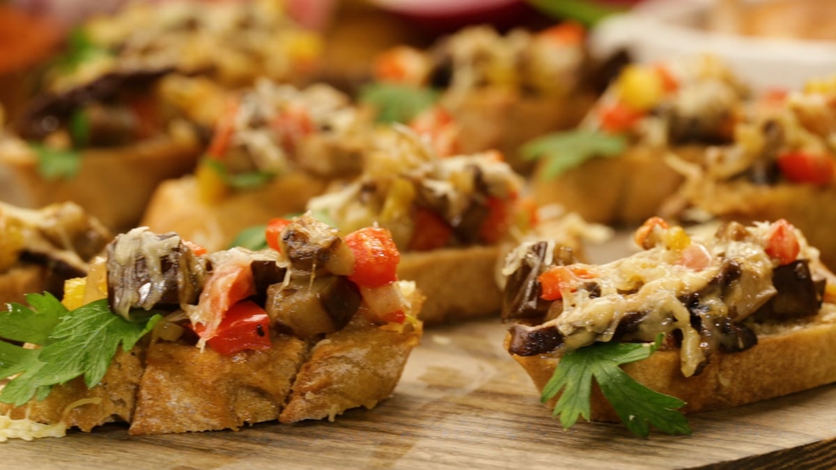 Bruschetta de cogumelos