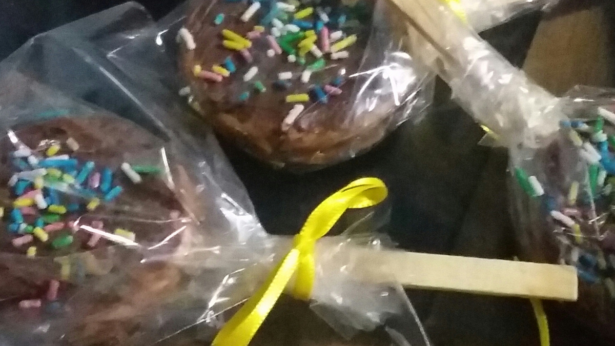 Pirulito de chocolate