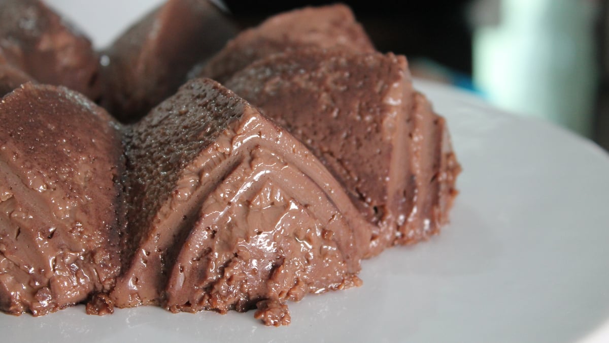 Pudim de brigadeiro de café