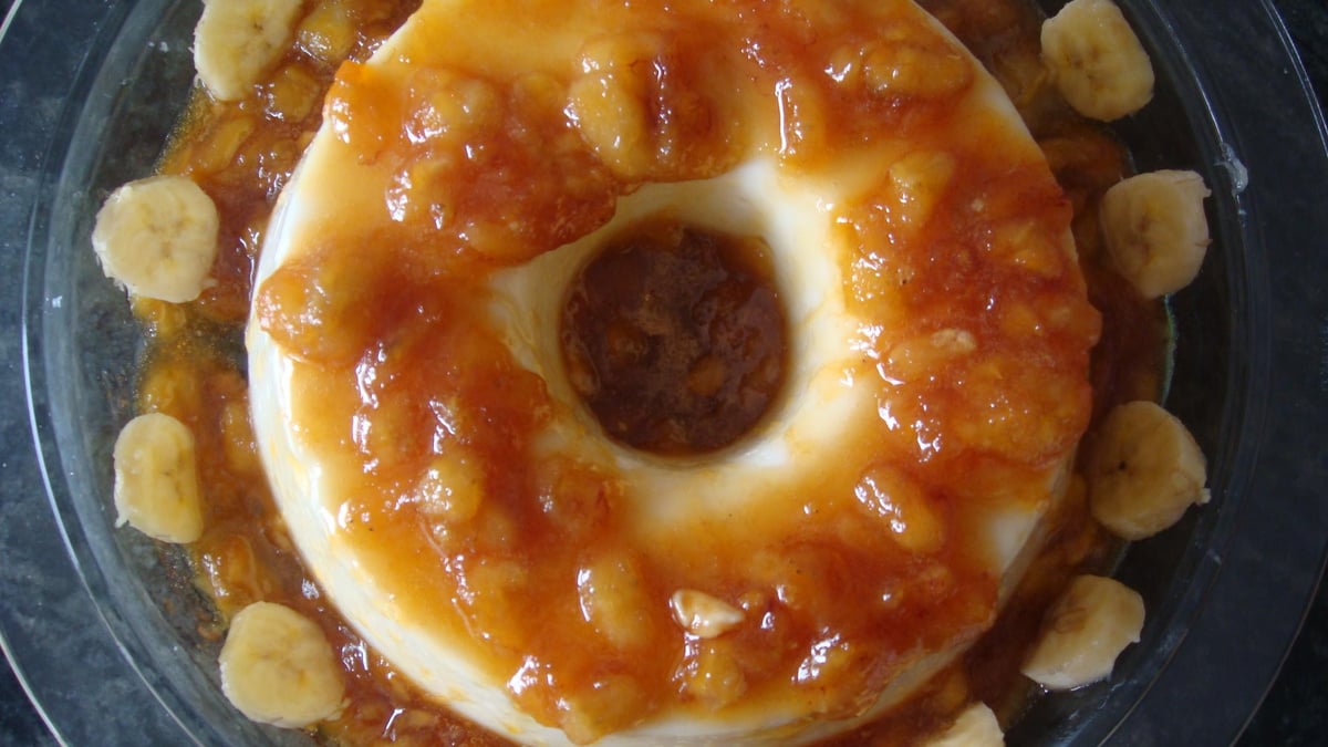 Pudim de bananas