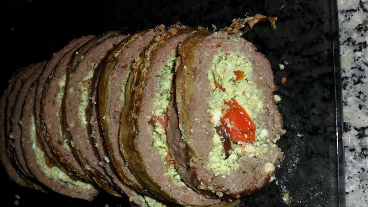 Rocambole de carne moída light