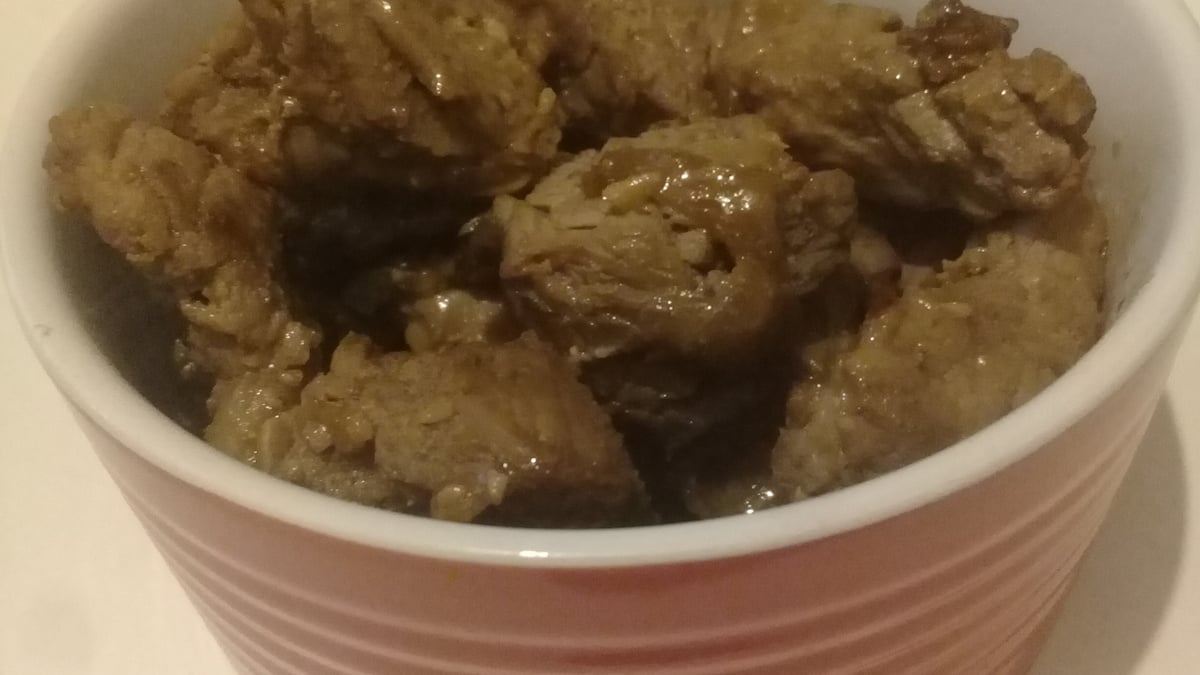 Carne com molho de café da flavia