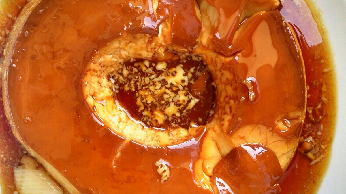 Pudim na panela de pressão