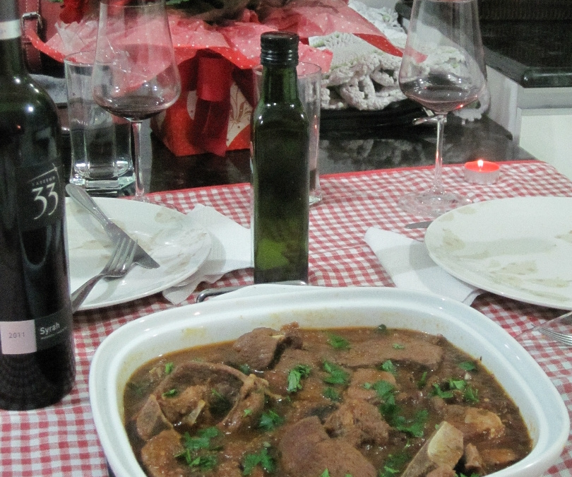 Carneiro na cerveja preta