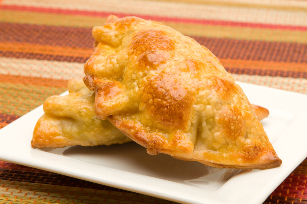 Pastel de milho verde frito